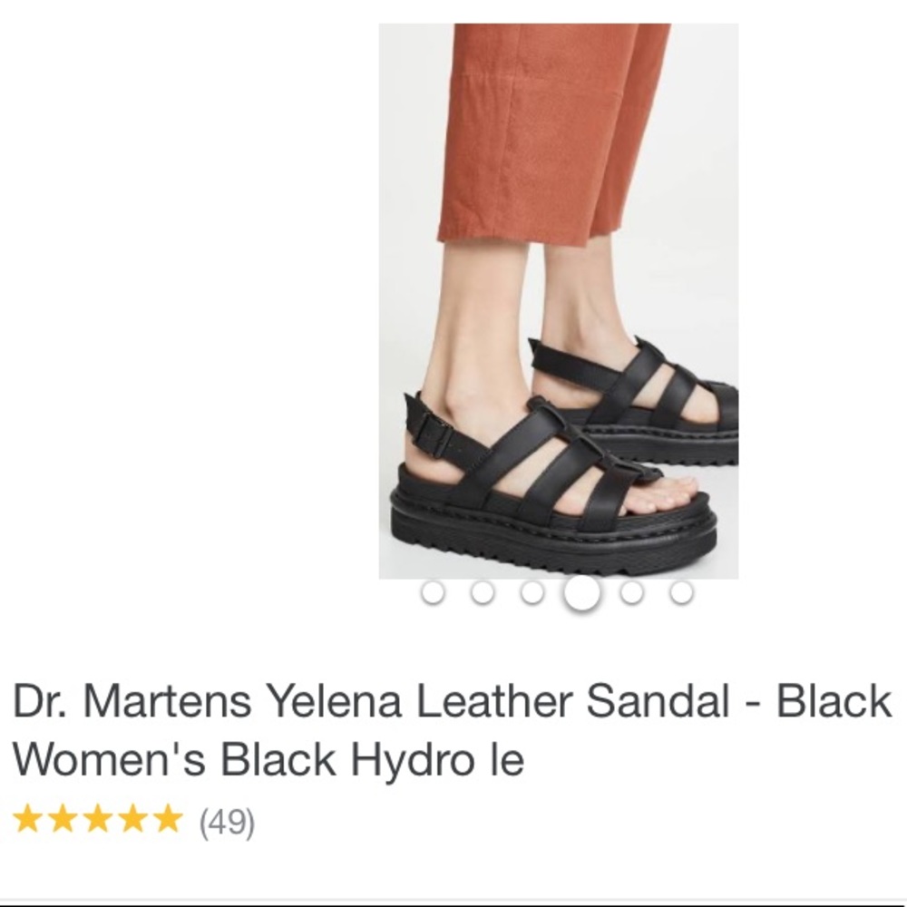 Dr Martens black platform sandals